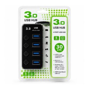 (0126) 30 cm 4 port USB HUB 3.0